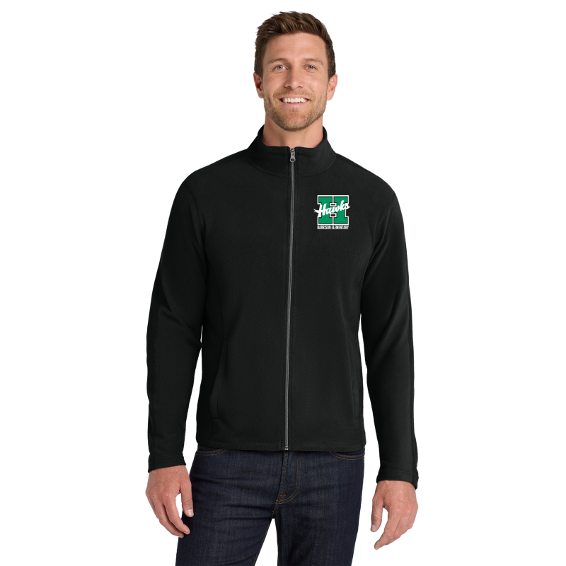    F223 Port Authority® Microfleece Jacket, LEFT OVERHEART EMBRIDERY