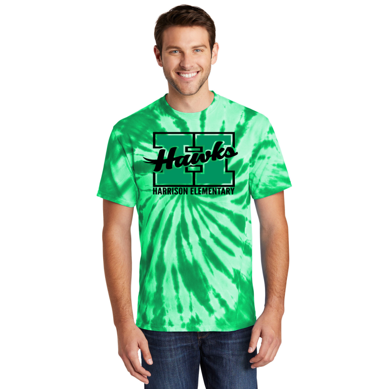PC147 Port & Co™ Tie-Dye Tee; HAWKS H