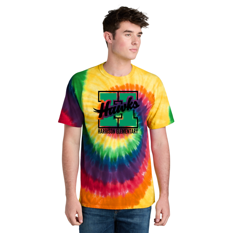 PC147 Port & Co™ Tie-Dye Tee; HAWKS H
