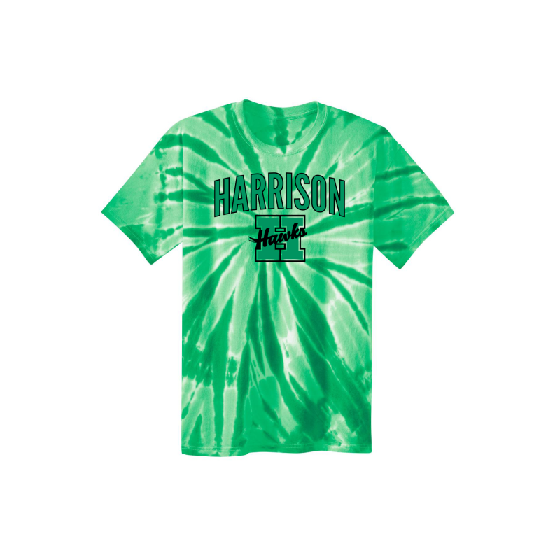 PC147Y Port & Company® Youth Red Tie-Dye Tee; HARRISON H