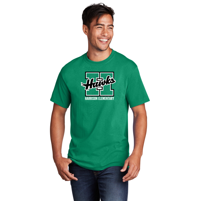      PC54 Port & Co™ Core Cotton Tee; HAWKS H