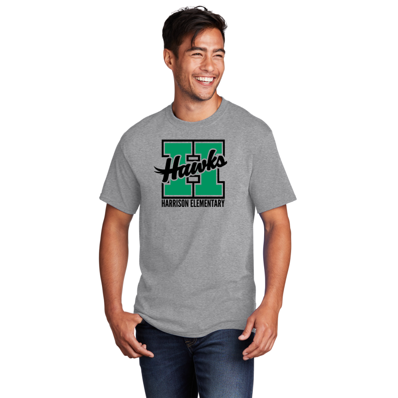      PC54 Port & Co™ Core Cotton Tee; HAWKS H