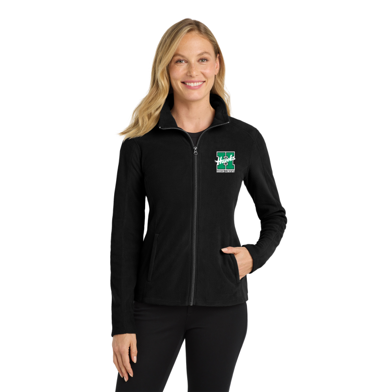    L223 Port Authority® Women's Microfleece Jacket, LEFT OVERHEART EMBRIDERY
