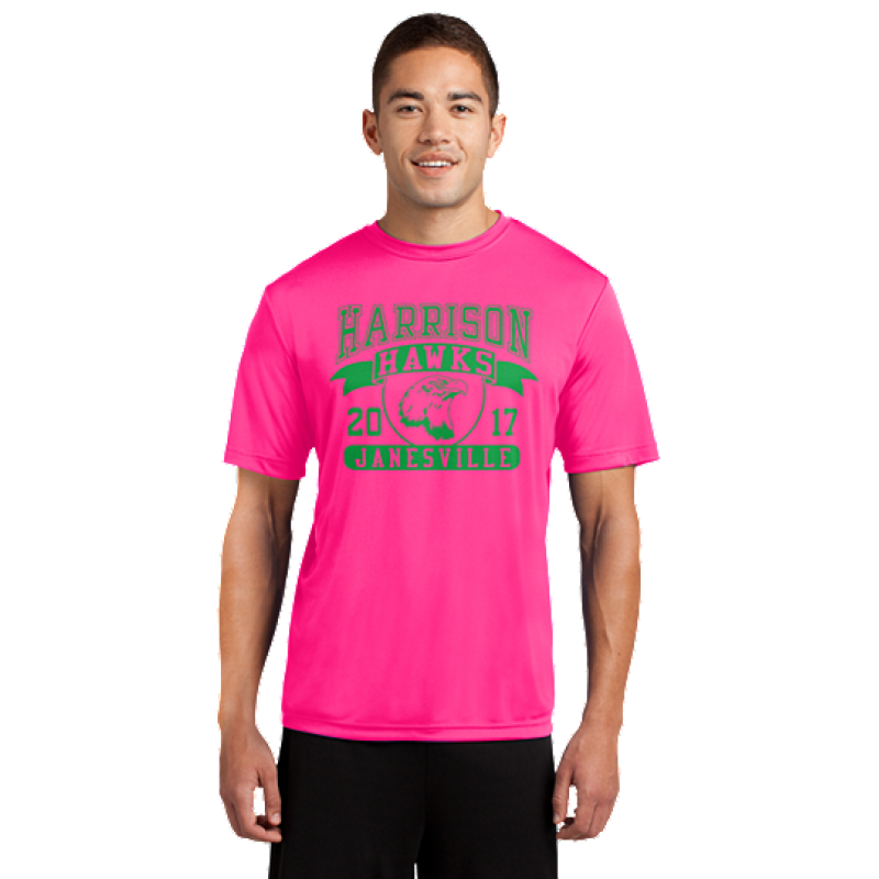 Harrison Hawks Adult Full Front Unisex PosiCharge® Competitor™ Tee