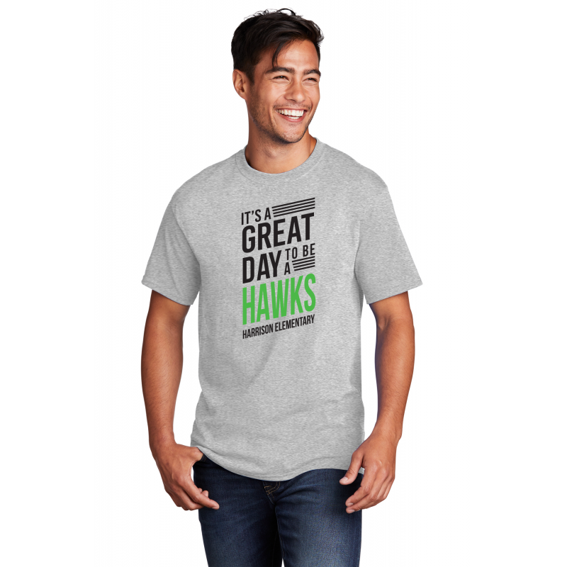 Harrison Great Day to be a Hawk Full Front Unisex Short Sleeve T-shirt